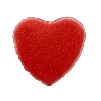 Шар красное сердце 46 см