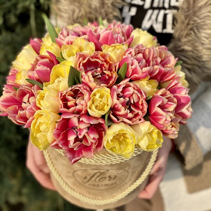 Букет Венди с пионовидными тюльпанами - фото 1