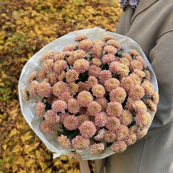 Букет Лиана из 15 хризантем - фото 1