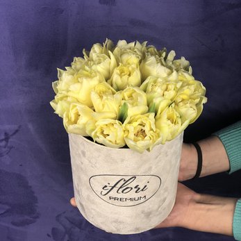 Букет Сандра с пионовидными тюльпанами - фото 1